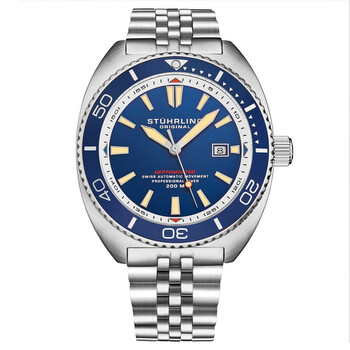 Đồng hồ nam Automatic mặt xanh Stuhrling Original M18013 chính hãng