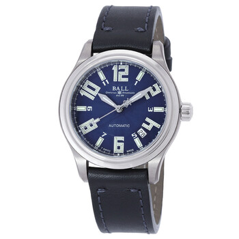 Đồng hồ nam Ball Trainmaster Automatic mặt xanh NM1038D-LEA-BE chính hãng