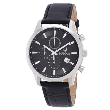 Đồng hồ nam Bulova 96B403 mặt đen chronograph chính hãng