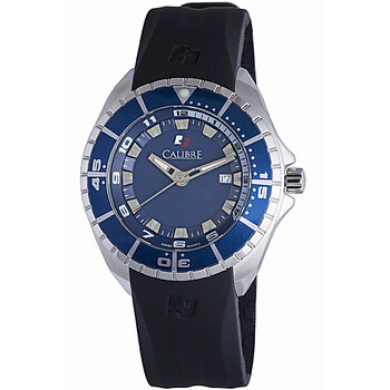 Đồng hồ nam Calibre Sea Knight mặt xanh dây cao su đen SC-4S2-04-001-3 chính hãng
