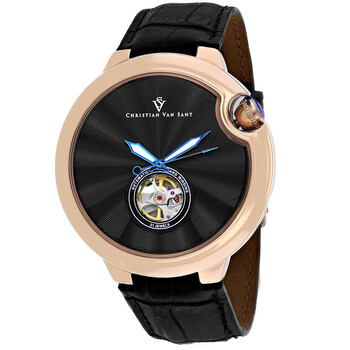 Đồng hồ nam Christian Van Sant Cyclone CV0147 mặt đen chính hãng