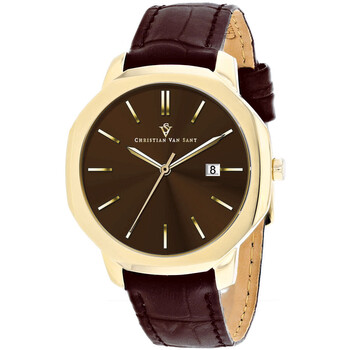 Đồng hồ nam Christian Van Sant Octavius CV0537 mặt nâu cao cấp chính hãng