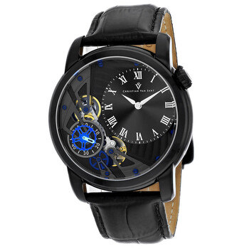 Đồng hồ nam Christian Van Sant CV1550 mặt đen quartz chính hãng