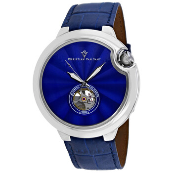 Đồng hồ nam Christian Van Sant Cyclone CV0140 mặt xanh tự động chính hãng