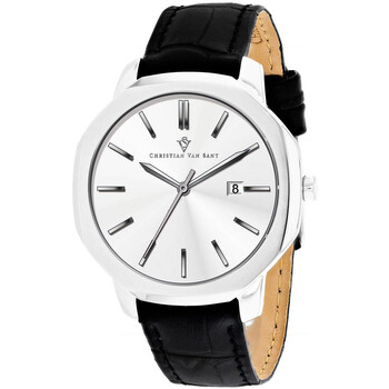 Đồng hồ nam Christian Van Sant Octavius CV0531 mặt bạc chính hãng
