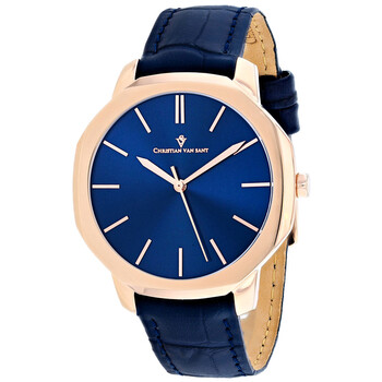 Đồng hồ nam Christian Van Sant Octavius Slim mặt xanh CV0535 chính hãng