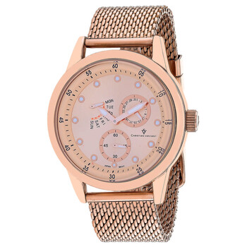 Đồng hồ nam Christian Van Sant Rio Quartz mặt rose gold CV8719 chính hãng