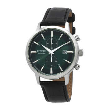 Đồng hồ nam Citizen CA7069-24X mặt xanh dây da chính hãng