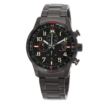Đồng hồ nam Citizen Chronograph Eco-Drive mặt đen CA0797-50E chính hãng