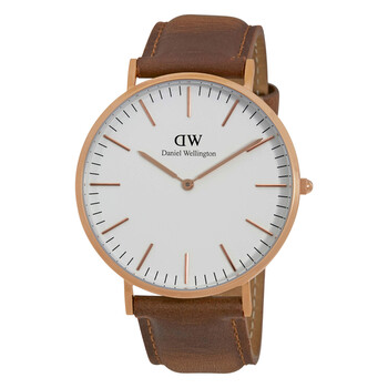 Đồng hồ nam Daniel Wellington Durham mặt trắng DW00100109 chính hãng