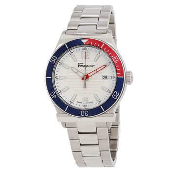 Đồng hồ nam Ferragamo 1898 Sport Quartz mặt trắng SFYK00520 chính hãng