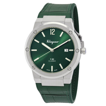 Đồng hồ nam Ferragamo F-80 Classic Quartz mặt xanh SFDT00119 chính hãng