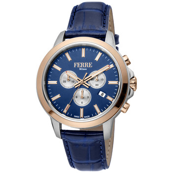 Đồng hồ nam Ferre Milano Classic Chronograph FM1G153L0041 mặt xanh chính hãng
