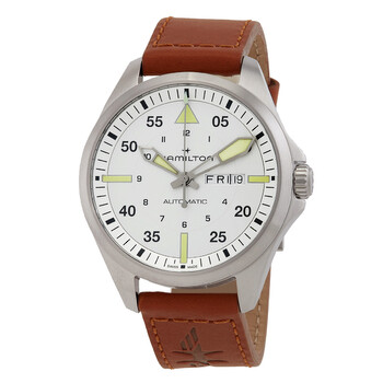 Đồng hồ nam Hamilton Khaki Aviation H64635550 mặt bạc chính hãng