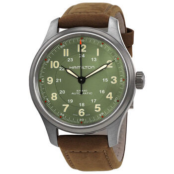 Đồng hồ nam Hamilton Khaki Field Automatic mặt xanh H70545560 chính hãng