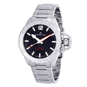 Đồng hồ nam Hamilton Khaki Navy Frogman H77815130 mặt đen chính hãng