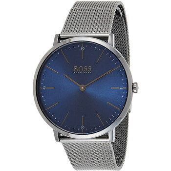 Đồng hồ nam Hugo Boss 1513734 mặt xanh lưới chính hãng