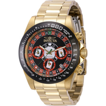 Đồng hồ nam Invicta 44644 Speedway Roulette Chronograph GMT Dial đen chính hãng