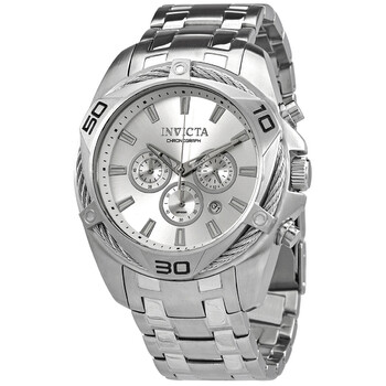 Đồng hồ nam Invicta Bolt Chronograph Quartz mặt số bạc 34117 chính hãng