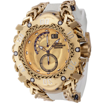 Đồng hồ nam Invicta Masterpiece Quartz mặt vàng 44633 chính hãng