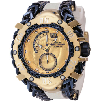 Đồng hồ nam Invicta Masterpiece Quartz mặt vàng 44635 chính hãng