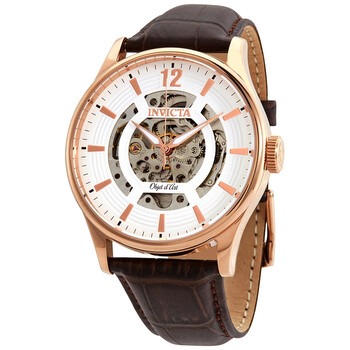 Đồng hồ nam Invicta Objet D Art tự động mặt số xương trắng 22596 chính hãng