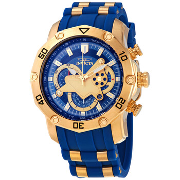 Đồng hồ nam Invicta Pro Diver Chronograph mặt xanh 22798 chính hãng