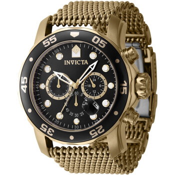 Đồng hồ nam Invicta Pro Diver Chronograph GMT 47238 mặt đen chính hãng