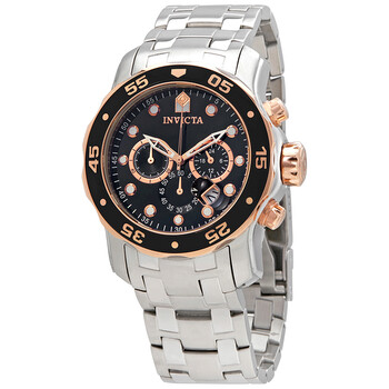 Đồng hồ nam Invicta Pro Diver Chronograph mặt đen 80036 chính hãng
