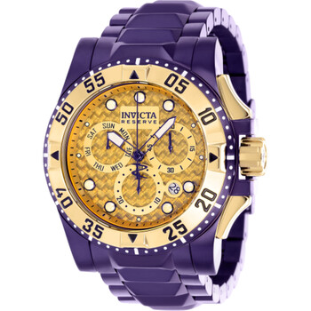 Đồng hồ nam Invicta Reserve Chronograph Quartz mặt vàng 38337 chính hãng
