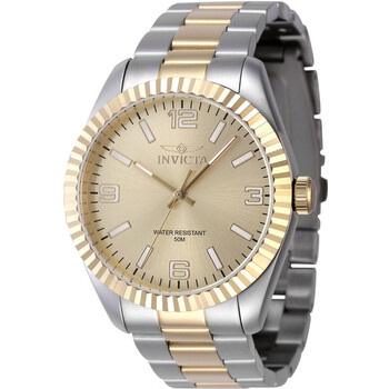 Đồng hồ nam Invicta Specialty Quartz mặt vàng 47457 chính hãng