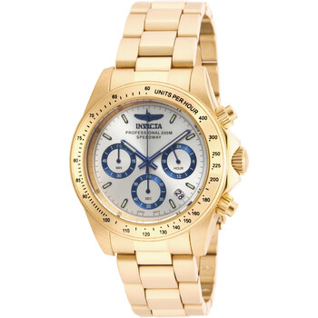 Đồng hồ nam Invicta Speedway Chronograph mặt bạc mạ vàng 17312 chính hãng