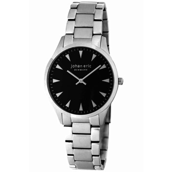 Đồng hồ nam Johan Eric Helsingor Black IP dây da JE9000-04-007B chính hãng