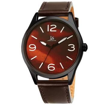 Đồng hồ nam Joshua And Sons JX144BR mặt đỏ chính hãng