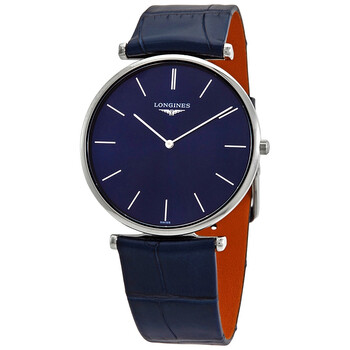 Đồng hồ nam Longines L4.766.4.95.2 mặt xanh da xanh chính hãng
