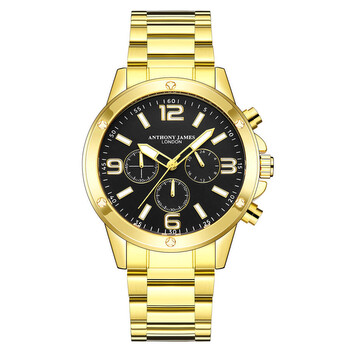 Đồng hồ nam mặt đen Anthony James Grandoise AJ024 chính hãng