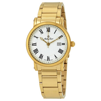 Đồng hồ nam Mathey-Tissot City Quartz mặt trắng HB611251MPBR chính hãng