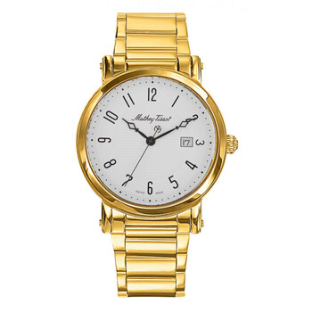 Đồng hồ nam Mathey-Tissot City Quartz mặt trắng HB611251MPG chính hãng