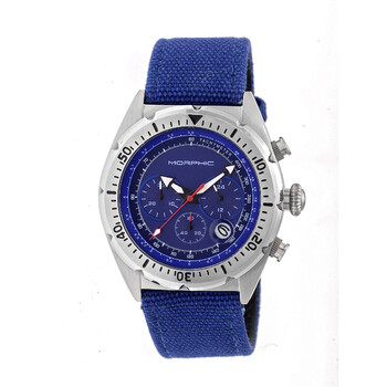 Đồng hồ nam Morphic M53 Chronograph mặt xanh 5303 chính hãng