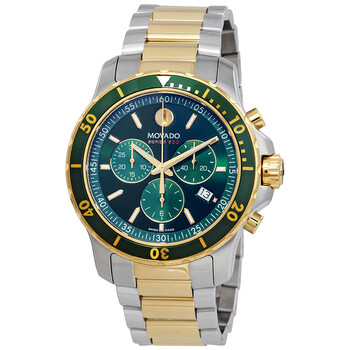 Đồng hồ nam Movado 800 Chronograph mặt xanh hai tông màu 2600148 chính hãng