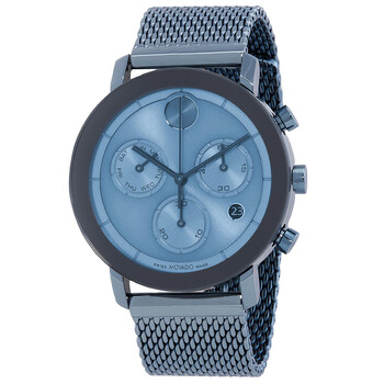 Đồng hồ nam Movado Bold Chronograph Quartz mặt xanh 3600809 chính hãng