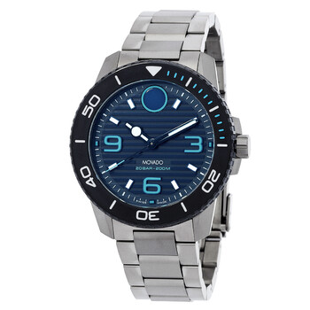 Đồng hồ nam Movado Bold Titanium mặt xanh 3601122 chính hãng