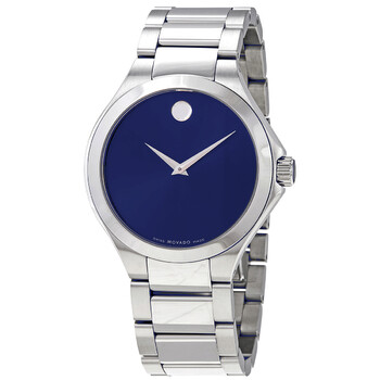 Đồng hồ nam Movado Defio Quartz mặt xanh thép không gỉ 0607311 chính hãng