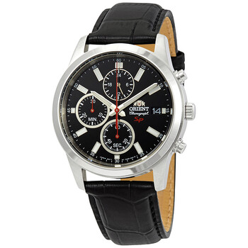 Đồng hồ nam Orient Sporty Chronograph mặt đen FKU00004B chính hãng