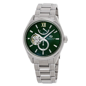 Đồng hồ Nam Orient Star Automatic Mặt Số Ngọc Trai Xanh RE-BY0005A00B chính hãng