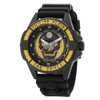 Đồng hồ nam Philipp Plein The Skull Quartz mặt vàng PWAAA1922 chính hãng