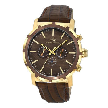 Đồng hồ nam Porsamo Bleu 1281CNYL mặt nâu Chrono chính hãng