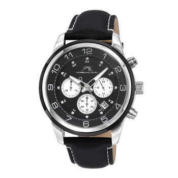 Đồng hồ nam Porsamo Bleu Arthur Chronograph mặt đen 1091AARL chính hãng