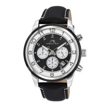 Đồng hồ nam Porsamo Bleu Arthur Chronograph mặt đen 1091BARL chính hãng