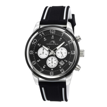 Đồng hồ nam Porsamo Bleu Arthur Chronograph mặt đen 1092AARR chính hãng